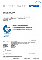 Cert_Signed-Monocrystalline modules